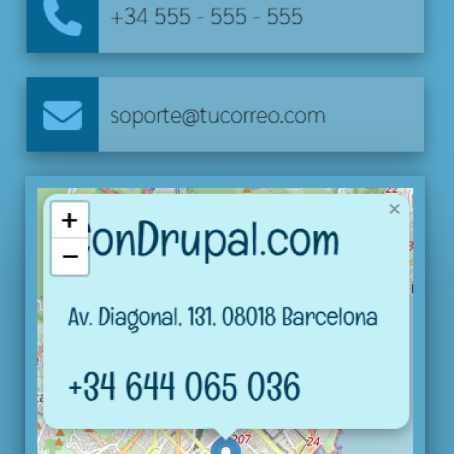 Componente Contacto | www.condrupal.com